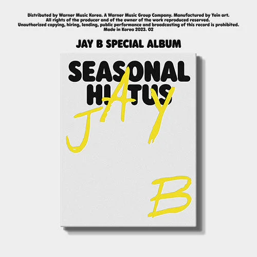 Got7 Jay B Special Album – Seasonal Hiatus
