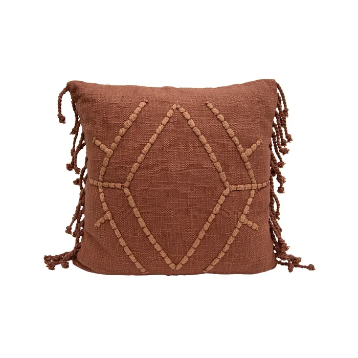 Hand Woven Frida Pillow Rust- 18×18