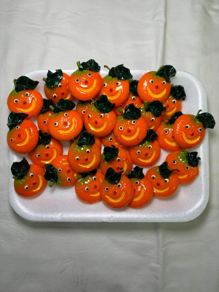 Happy Orange Kitchen Magnet