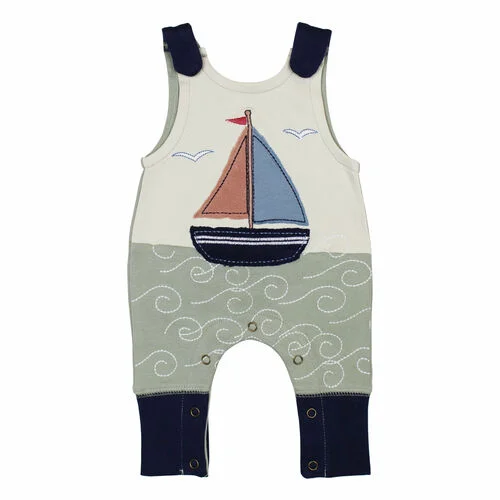 Harem Romper – Sailboat Applique