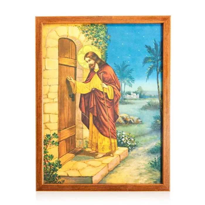 Hello, It’s Jesus Knocking Framed Artwork Supply