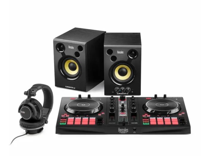 Hercules Ultimate DJ Bundle with DJControl Inpulse 300 MK2, DJ Monitor 42 Speakers & HDP DJ 60 Headphones