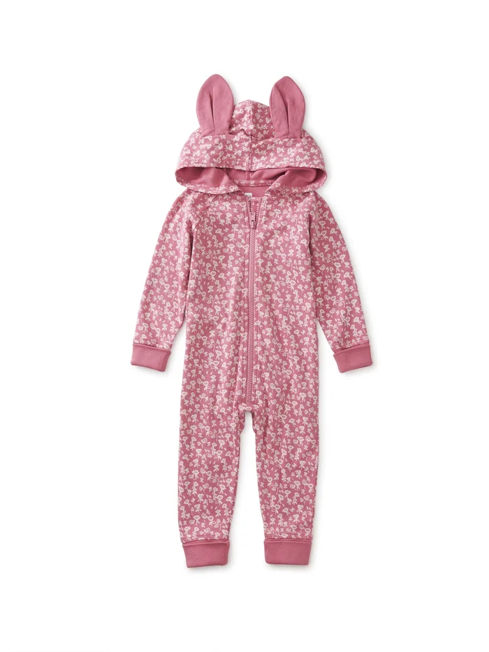 Hooded Baby Romper With Ears – Tiny Lotus