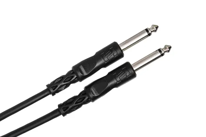 Hosa CPP-105 Unbalanced Interconnect Cable, 1/4 in TS to Same – 5 Feet