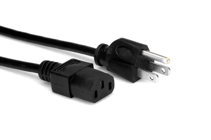 Hosa Power Cord Cable, IEC C13 to NEMA 5-15P – 3 Feet