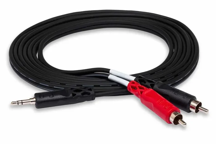 Hosa Stereo Breakout Cable 3.5 mm TRS to Dual RCA Online Sale