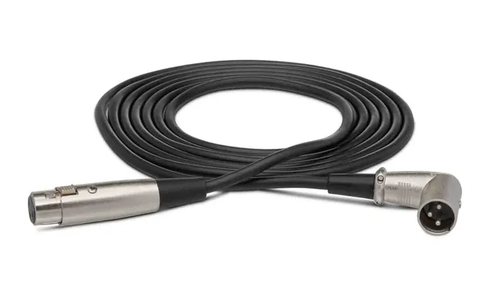 Hosa XRR-103, XLR3F to Right Angle XLR3M Balanced Interconnect Cable – 3 Feet