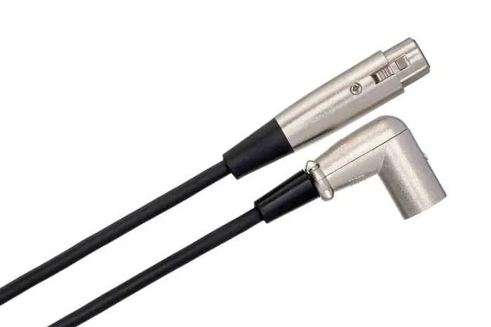 Hosa XRR-103, XLR3F to Right Angle XLR3M Balanced Interconnect Cable – 3 Feet - Image 2