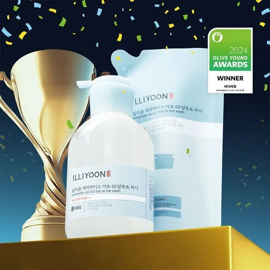 ILLIYOON CERAMIDE ATO 6.0 TOP TO TOE WASH 500ml (+Refil)