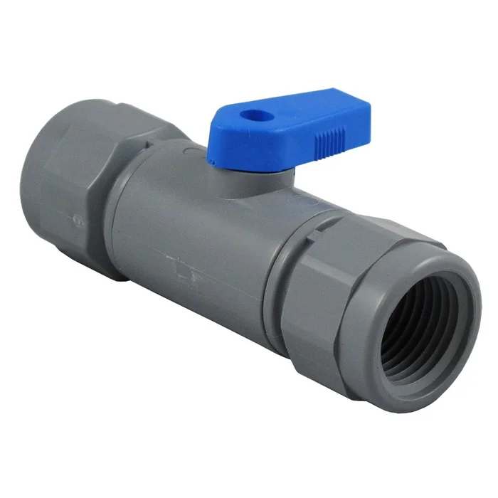 Inline Ball Valve PVC – 1/2 Female NPT x 1/2 Female NPT