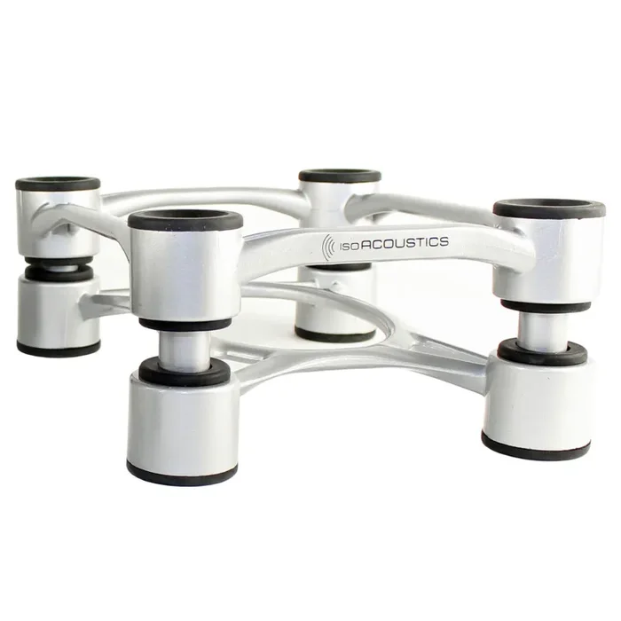 IsoAcoustics: Aperta 200 Speaker Isolation Stand – Silver / Pair on Sale