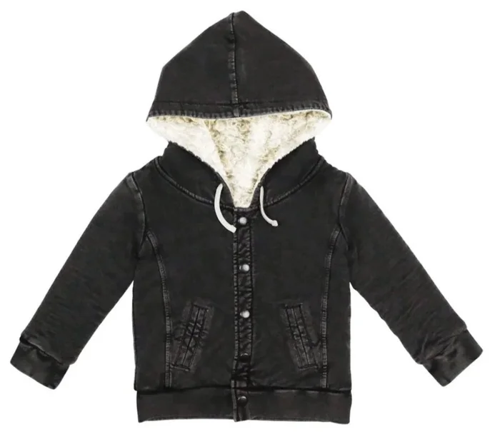 Jacket – Faux Denim Black