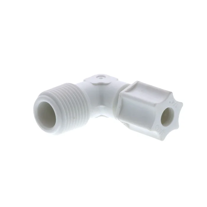 JACO 40-4-6-P-PG Polypropylene Male Elbow 1/4 OD Tube x 3/8 MPT