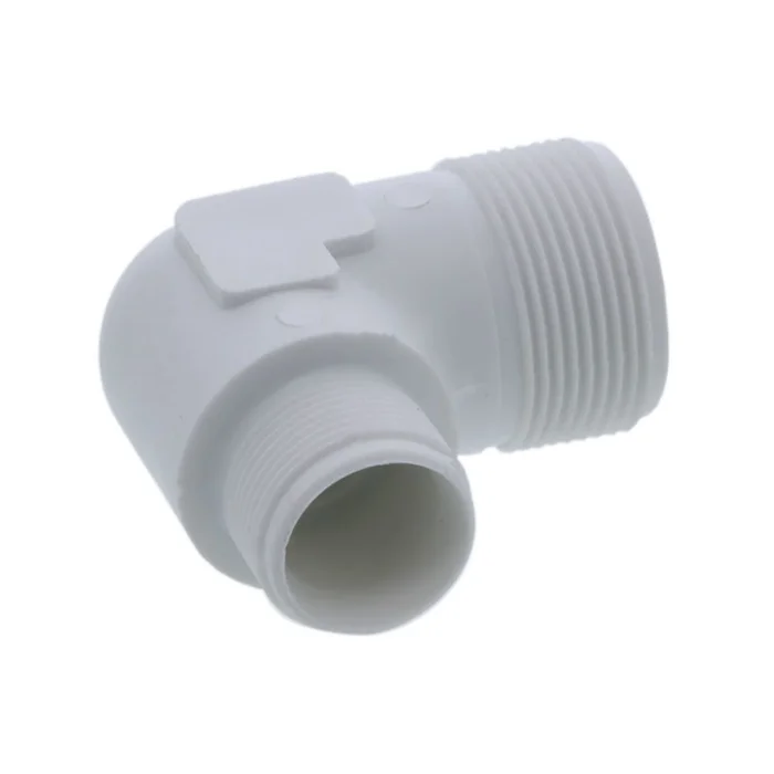 JACO 50-14-10-P Polypropylene Reducing Union Elbow 7/8 OD Tube x 5/8 OD Tube