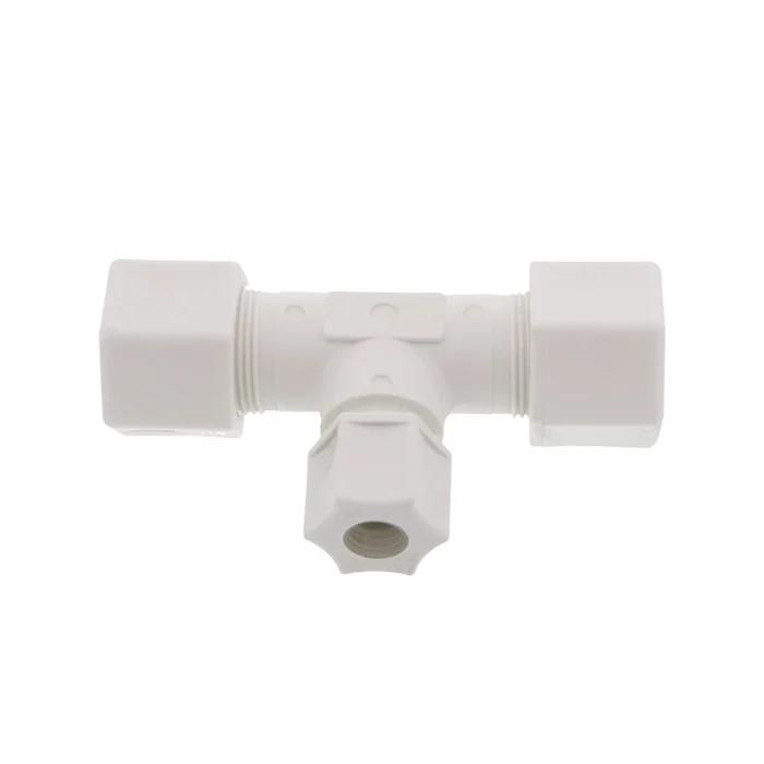 JACO 70-10-6-P-PG Polypropylene Union Tee 5/8 OD Tube x 5/8 OD Tube x 3/8 OD Tube