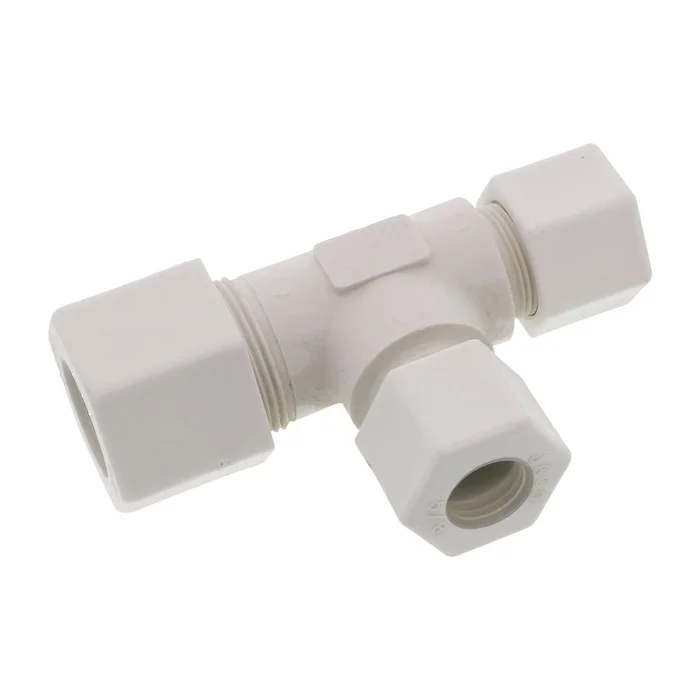 JACO 70-14-10-10-P-PG Polypropylene Union Tee 7/8 OD Tube x 5/8 OD Tube x 5/8 OD Tube