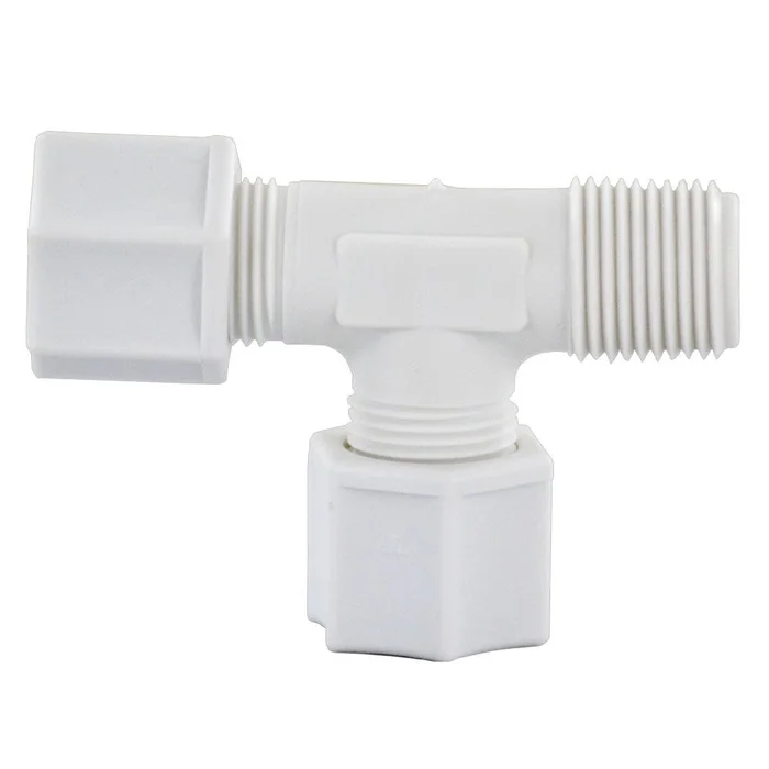 JACO 75-6-6-N-O Nylon Male Run Tee 1/2 OD Tube x 3/8 MPT