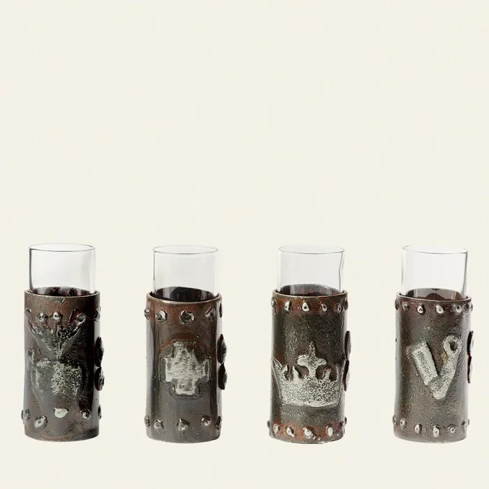 Jan Barboglio Milagros Tequileros In Gift Box, Set Of 4