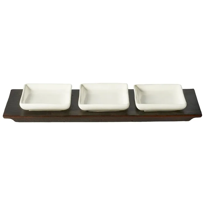 Jan Barboglio Tres Servidor W/3 Ceramic Plates