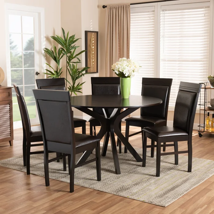 Jeane Modern and Contemporary 7-Piece Dining Set