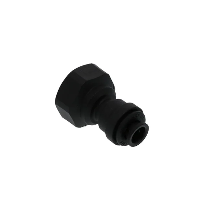 John Guest Female Adapter NPTF Black Polypropylene – 1/4 x 1/4 NPTF
