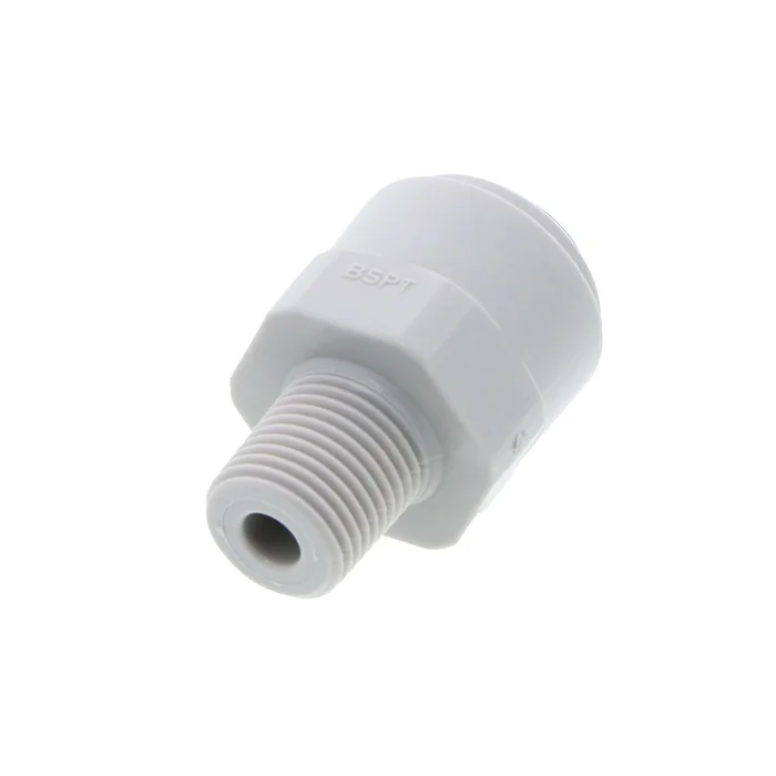 John Guest Male Connector BSPT – 1/4 x 1/8 BSPT