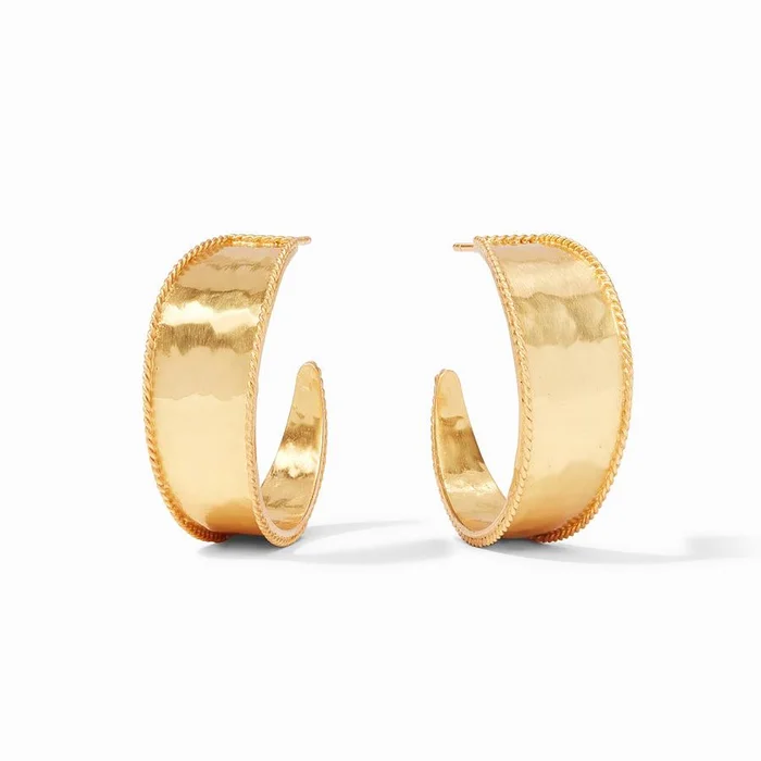 Julie Vos Savoy Gold Medium Hoop Earrings