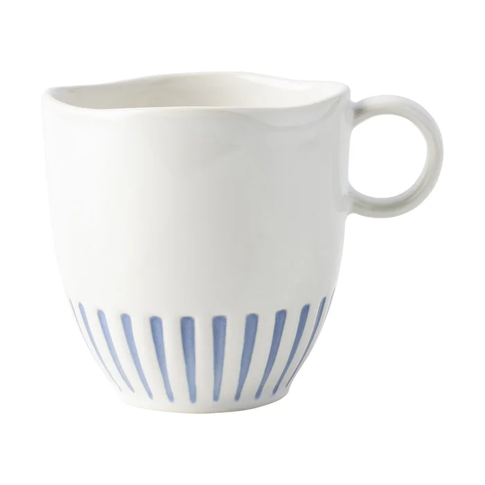 Juliska Sitio Stripe Indigo Mug