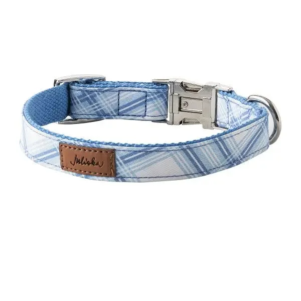 Juliska Tartan Chambray Small Dog Collar