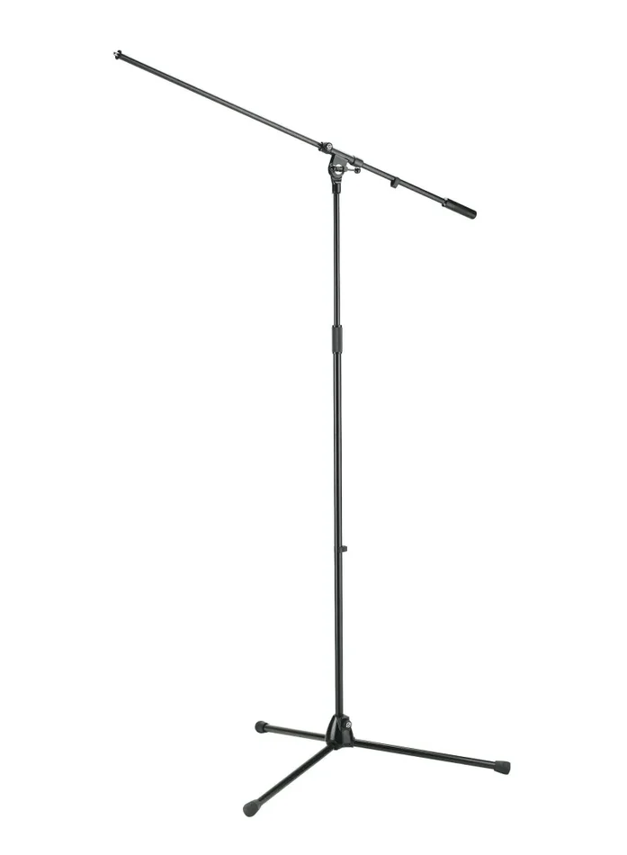K&M Overhead Extra Tall Boom Microphone Stand – Black