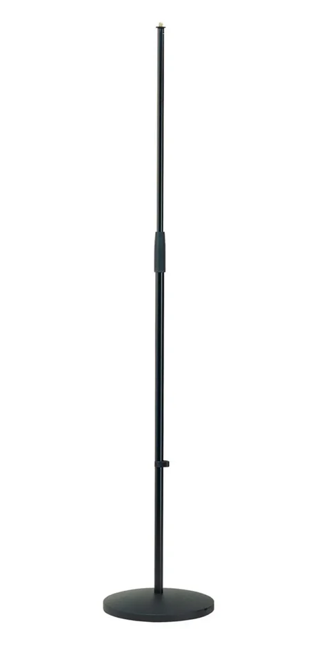 K&M Round-base Adjustable Microphone Stand – Black