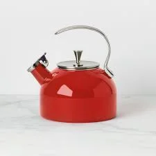 Kate Spade Make It Pop Bright Red Tea Kettle