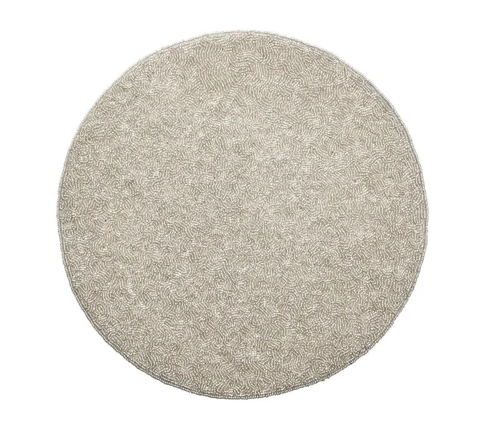 Kim Seybert Vermicelli Silver/Crystal Placemat