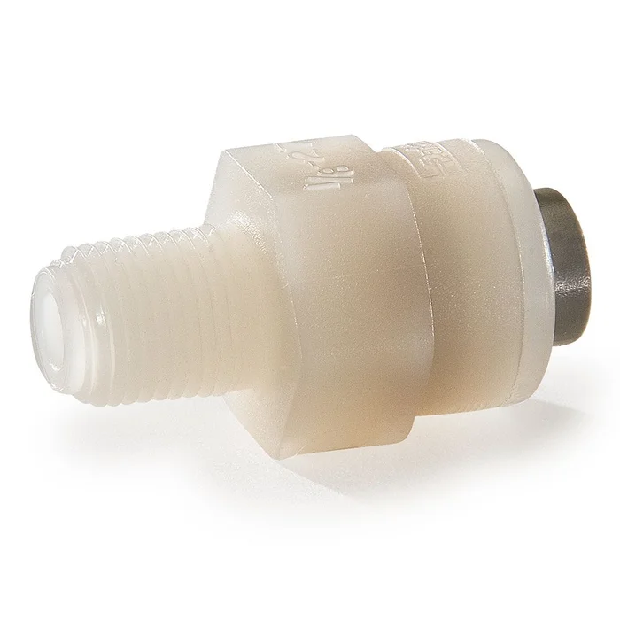 Kynar PVDF Male Connector – 3/8 x 3/8 NPTF
