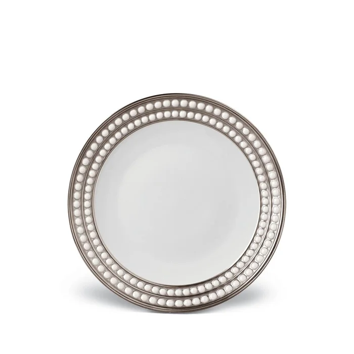 L’Objet Perlee Platinum Dessert Plate