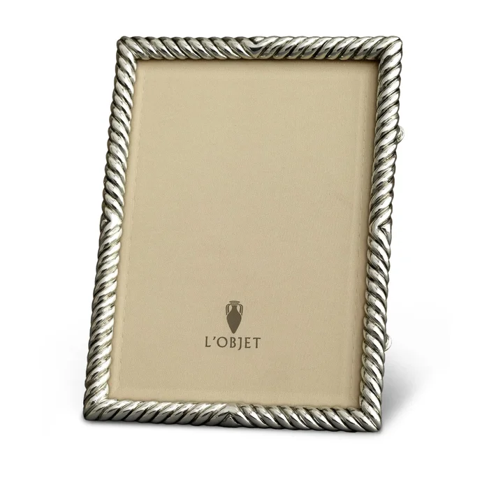 L’Objet Platinum Deco Twist Frame, Platinum