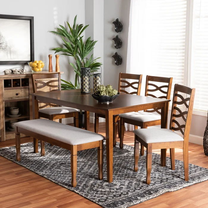 Lanier Modern and Contemporary 6-Piece Dining Set