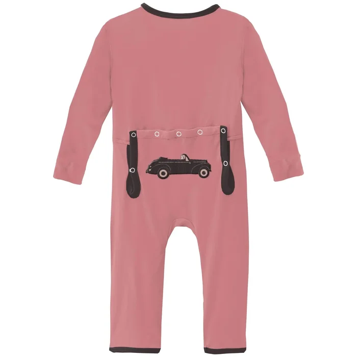 Last One – Size 12-18M: Coverall (Applique + Zipper) – Desert Rose Vintage Cars