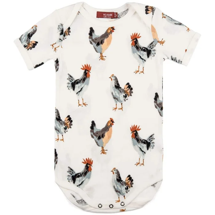 Last One – Size 12/18M: Onesie (Short Sleeve) – Chicken