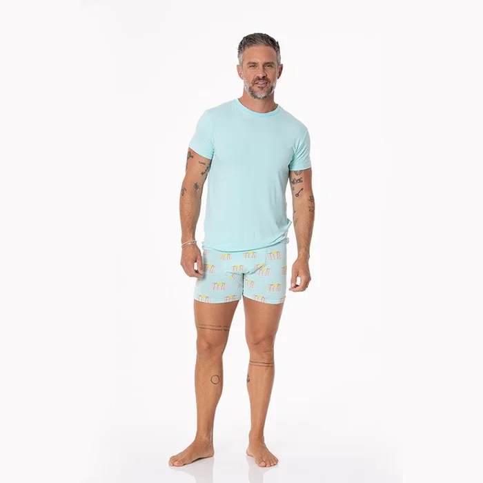 Last One – Size 2XL: Men’s Boxer Briefs – Summer Sky Pancakes