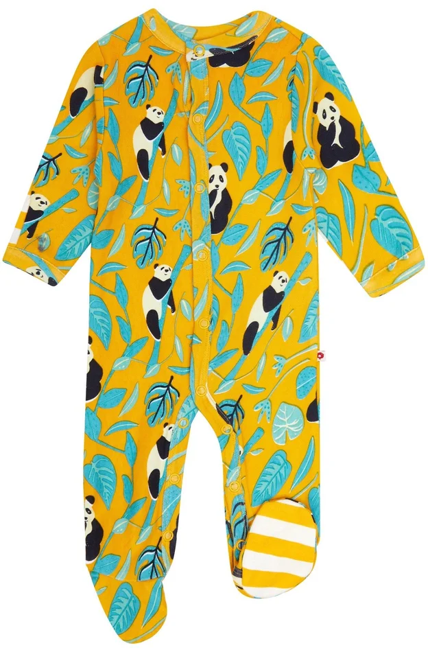 Last One – Size 6/12M: Footie (Snaps) – Panda