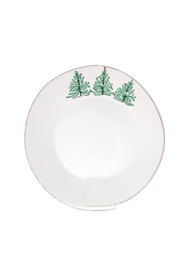 LASTRA HOLIDAY SHALLOW SERVING BOWL-LARGE