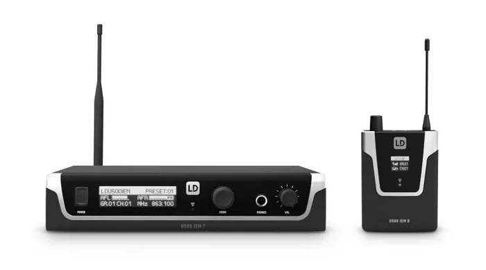 LD Systems U504.7 IEM US, In-Ear Monitoring System with Bodypack – 470 – 490 MHz Online now