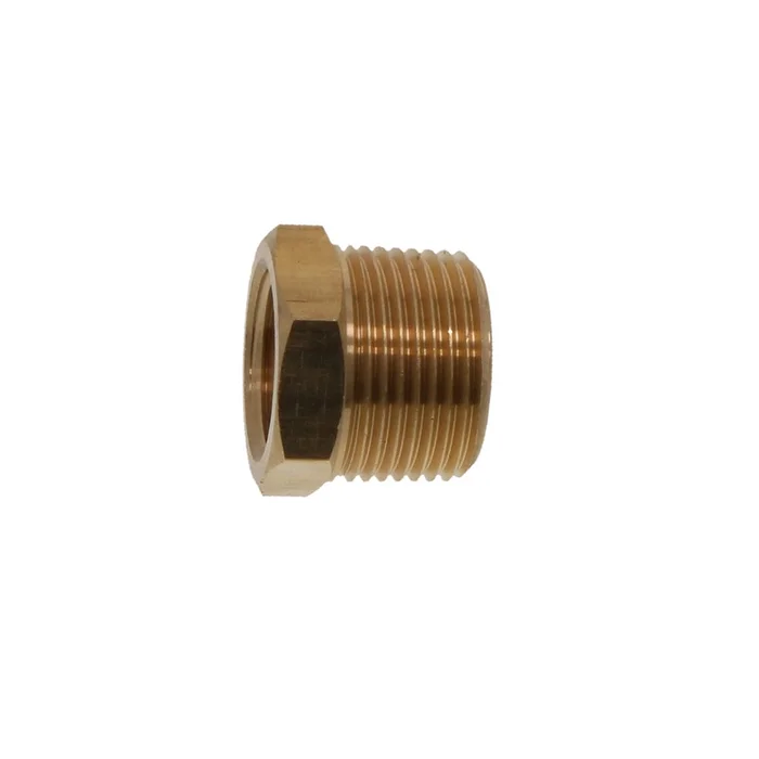 Lead Free Brass Hex Bushing – 3/4 MPT x 1/2 FPT