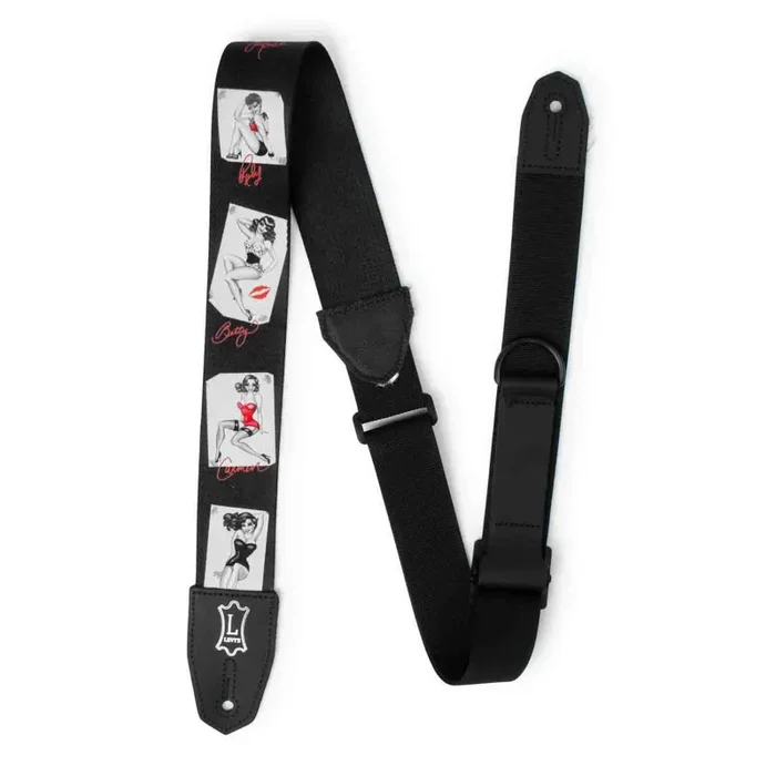 Levy’s Leathers MPRH-72 Right Height 2” Wide Polyester Guitar Strap with Pin-Up Motif Online