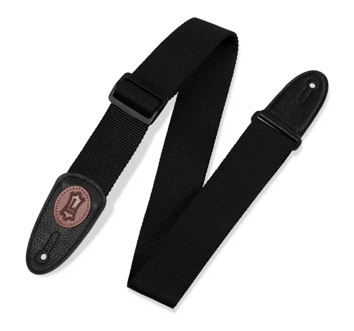 Levy’s MSS8-BLK, 2-Inch Wide Black Soft-hand Polypropylene Guitar Strap