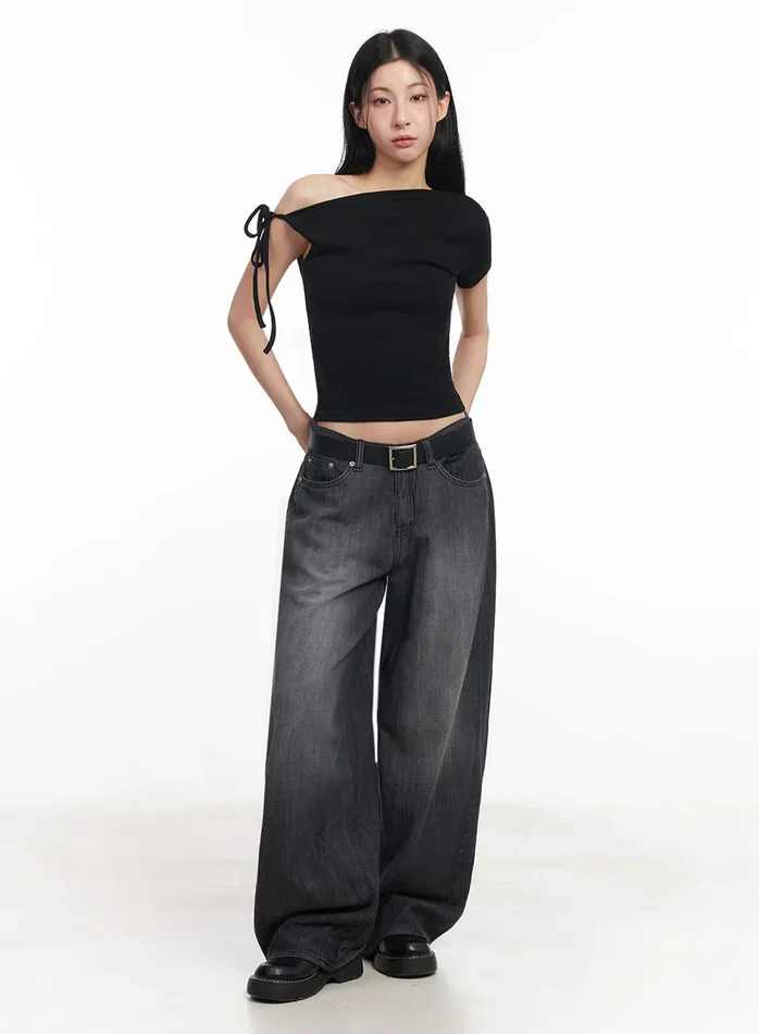 LEWKIN Hara Low-Waist Baggy Jeans