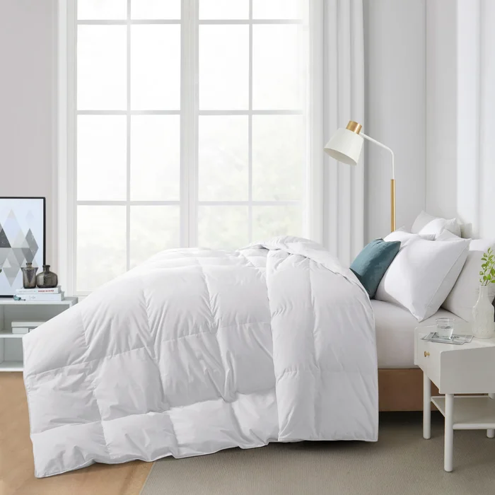 Light&All-Season Warmth White Goose Feather Down Comforter Duvet
