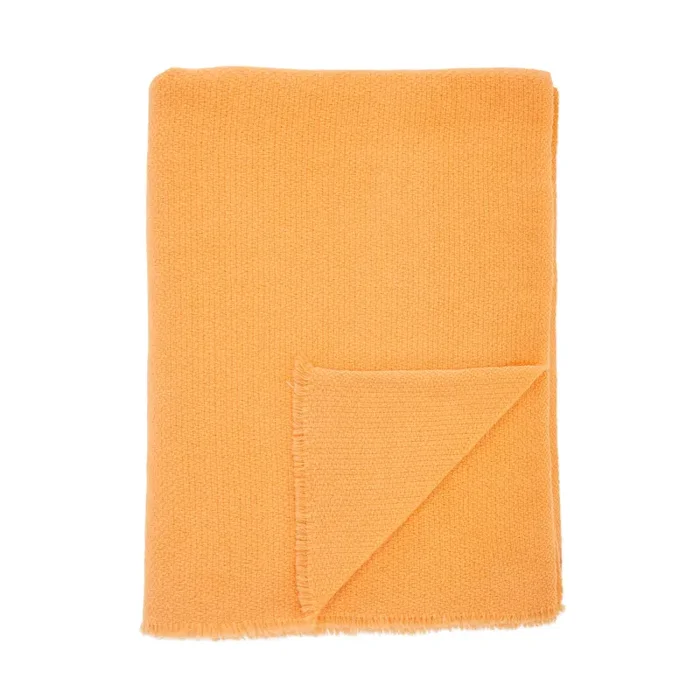 Light Orange Soft Texture Throw