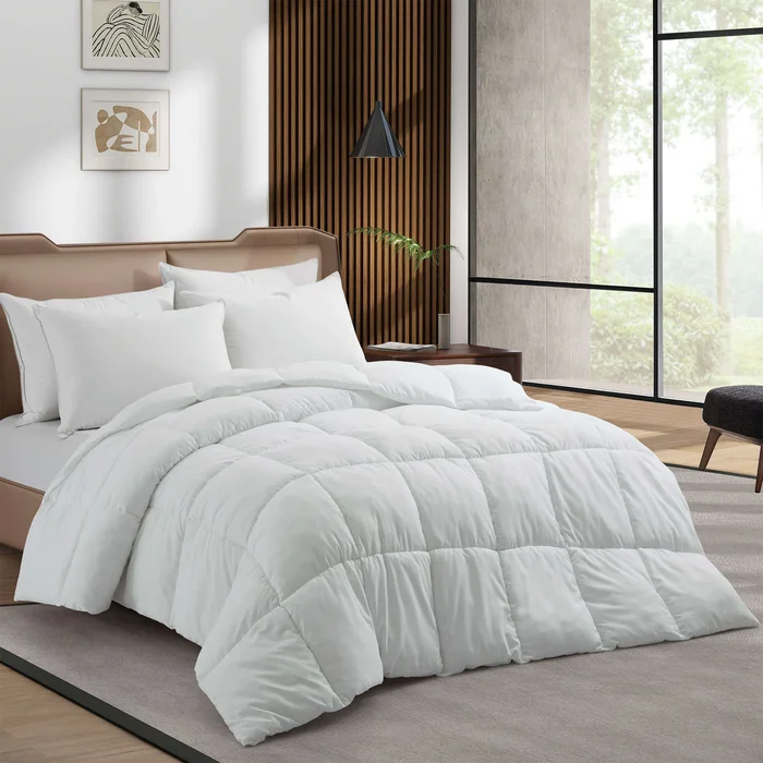 Lightweight Down Alternative Comforter Duvet Insert with Premium Fabric